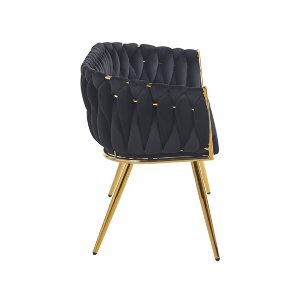 Sofa SF2-FX Czarny/Złoty