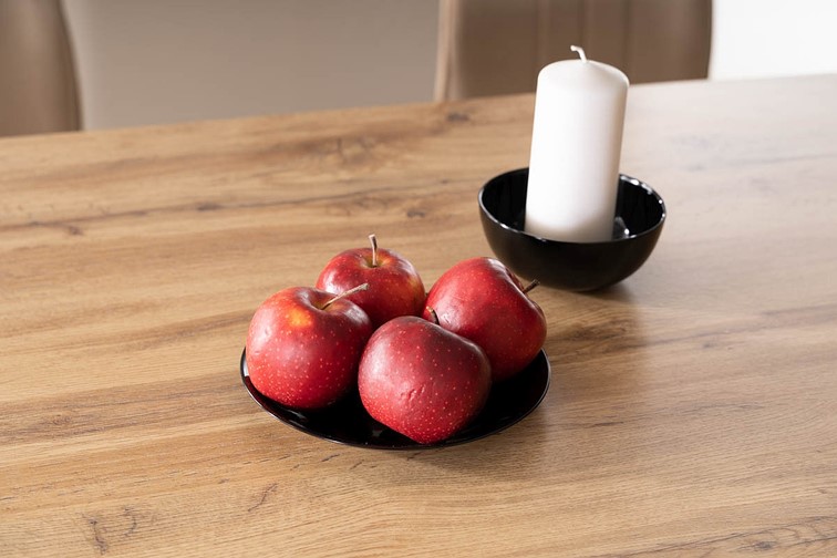 Stół Rozkładany GD-017 (110-170)x74 Czarny/Dąb Artisan