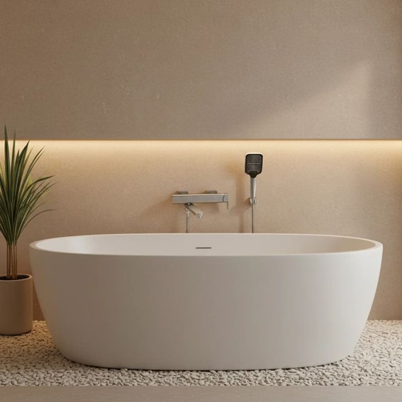 Bateria Wannowa ARLO Nikiel Szczotkowany