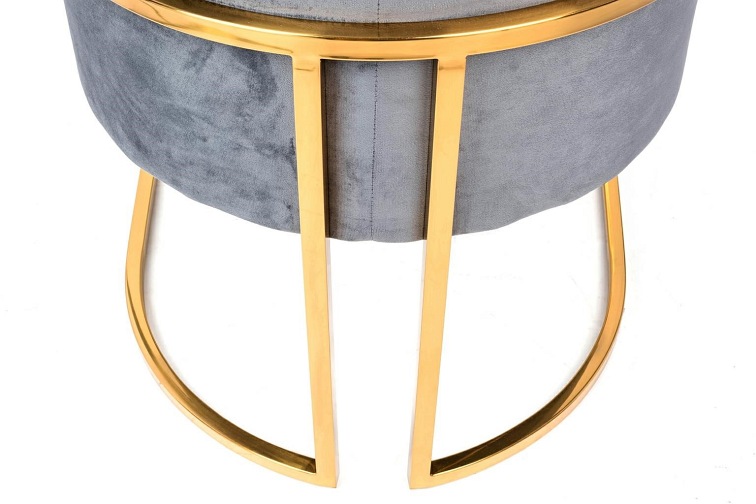 Fotel CHLOE Velvet Ciemny Szary