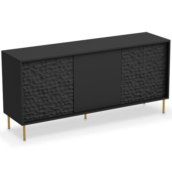 Komoda BULLET KM1 Złoty/Czarny