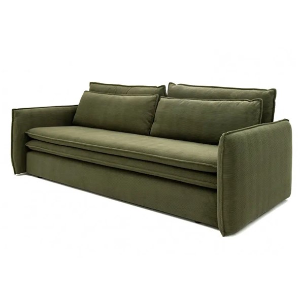 Sofa SENSE SLIM Ciemna Zieleń z Funkcją Spania - I Grupa Tkanin
