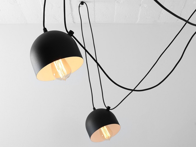 Lampa wisząca POPO 6 – czarny