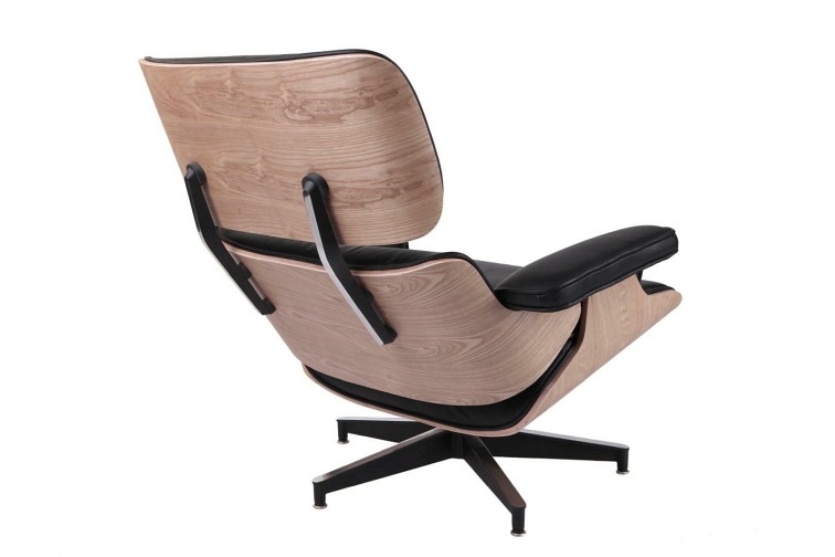 Fotel z Podnóżkiem VIP 54x82x85 Czarny/Ebony