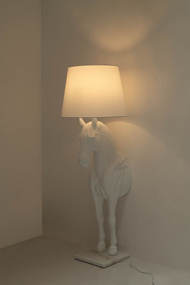 Lampa Podłogowa Koń HORSE Stand S Biały
