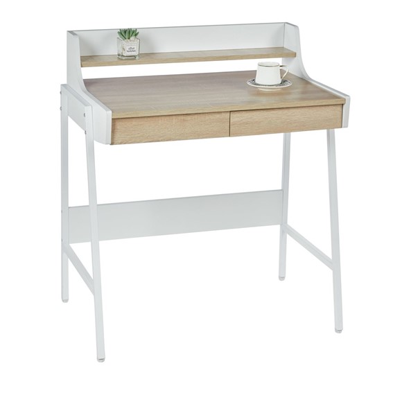 Biurko B14-FX Dąb Sonoma/Biały