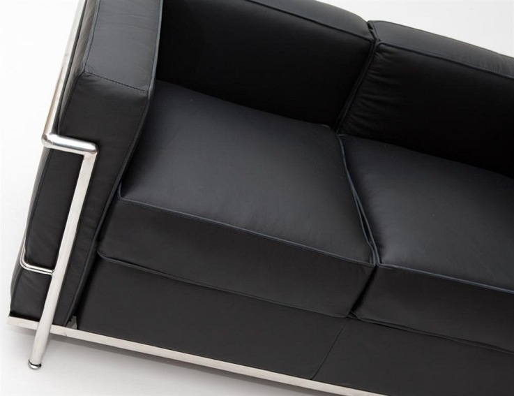 Sofa 2-osobowa KUBIK Czarny