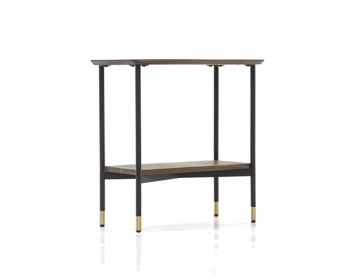 Stolik Maze L07-60 30x60x60 Czarny/Brązowy