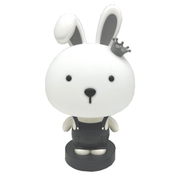 Lampka Dekoracyjna Króliczek LED Biały/Szary