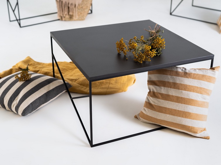 Stół Kawowy Fancy Basic 80x80 Czarny