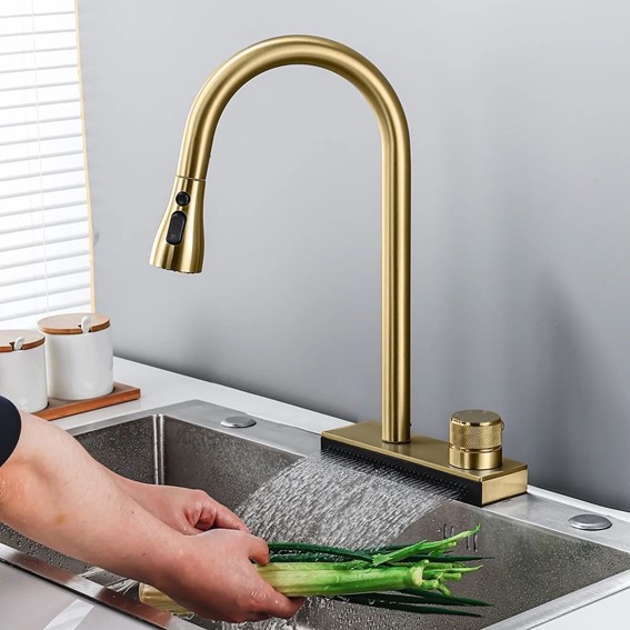 Bateria Kuchenna CONOR Złoty Szczotkowany