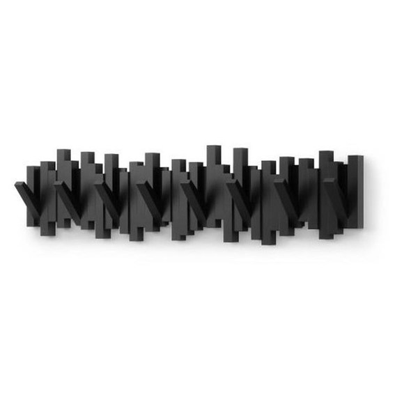 Wieszak na Ubrania STICKS 8 Czarny