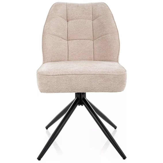 Krzesło JOHN Raven Beż/Czarny Mat