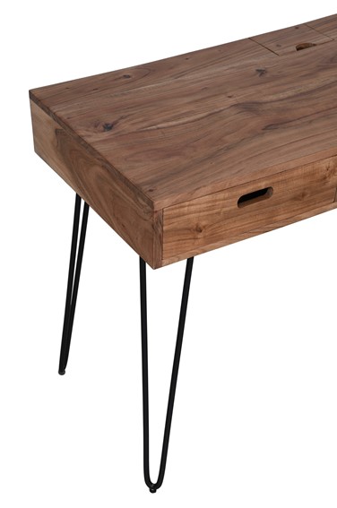 Biurko AVOLA AV2085-5020 Brązowy/Czarny