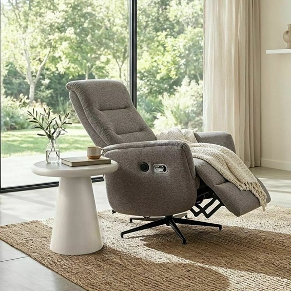 Fotel Rozkładany NESTOR RAVEN Szary