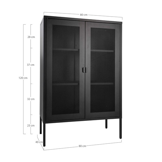 Witryna MELBOURNE 80cm Czarny