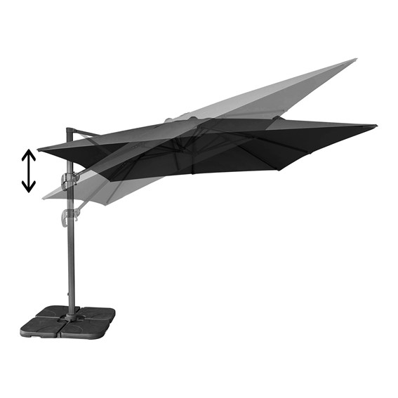 Parasol Ogrodowy BAZA 295cm Czarny