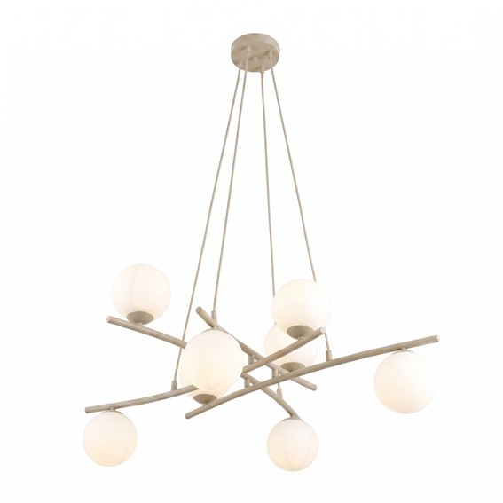Lampa Wisząca ESSA 8 Beżowy/Opal
