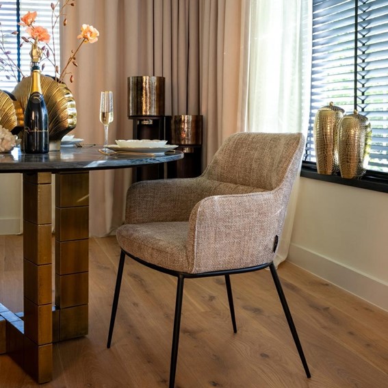 Krzesło BELLA Ciemny Beż