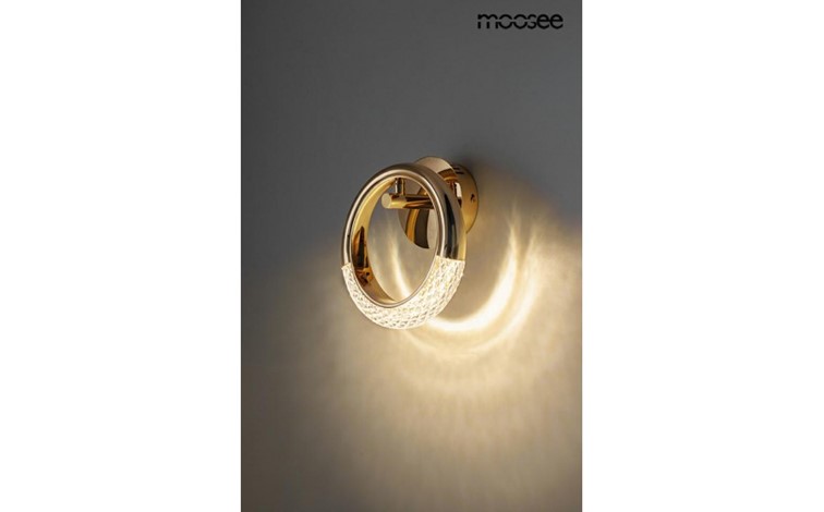 Lampa Ścienna HELIOS Złoty