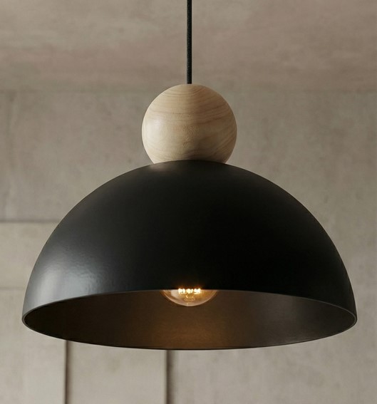 Lampa Wisząca KAKI 1M Czarny
