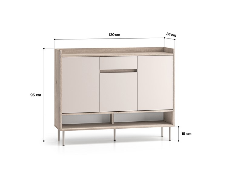 Szafka na Buty VOCO 02 Cashmere/Dąb Cremona Terracotta