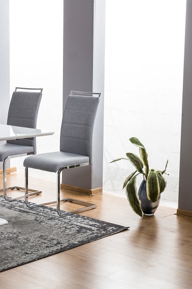 Krzesło H441 Chrom/Czarny/Biały Ekoskóra