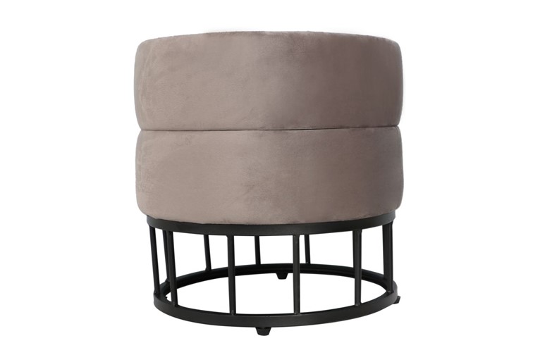 Pufa Velvet P3-FX (B) Szary/Czarny