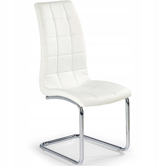 Krzesło K147 Chrom/Biały Ekoskóra