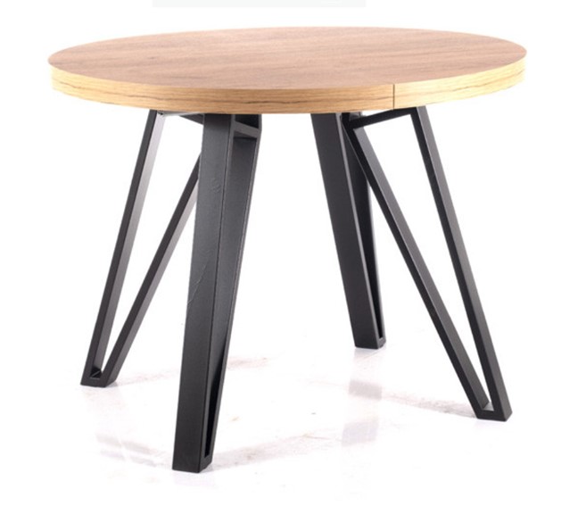 Stół Rozkładany GALAXY (100-168)x100 Czarny/Dąb Artisan