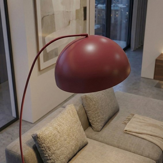 Lampa Podłogowa ARCOS LP1 Burgundowy