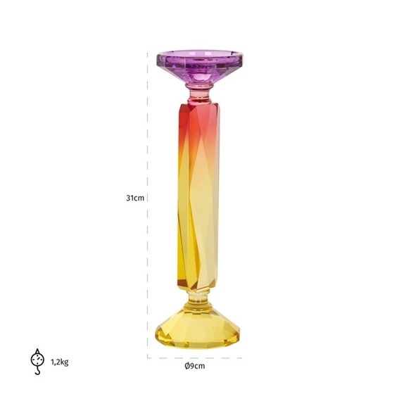 Świecznik MARLYN Wielokolorowy