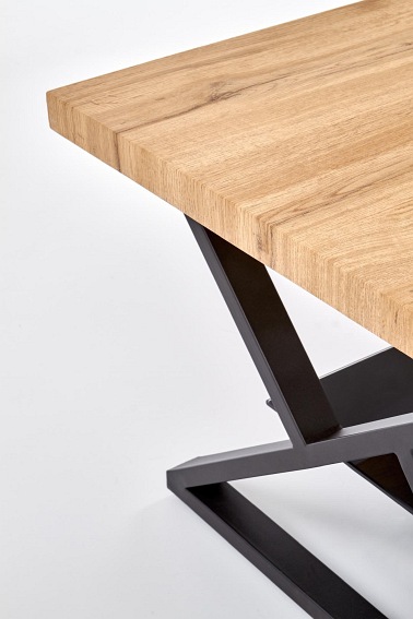 Ława XENA PROSTOKĄT Czarny/Naturalny