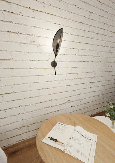 Kinkiet LOTUS K1 Czarny/Złoty