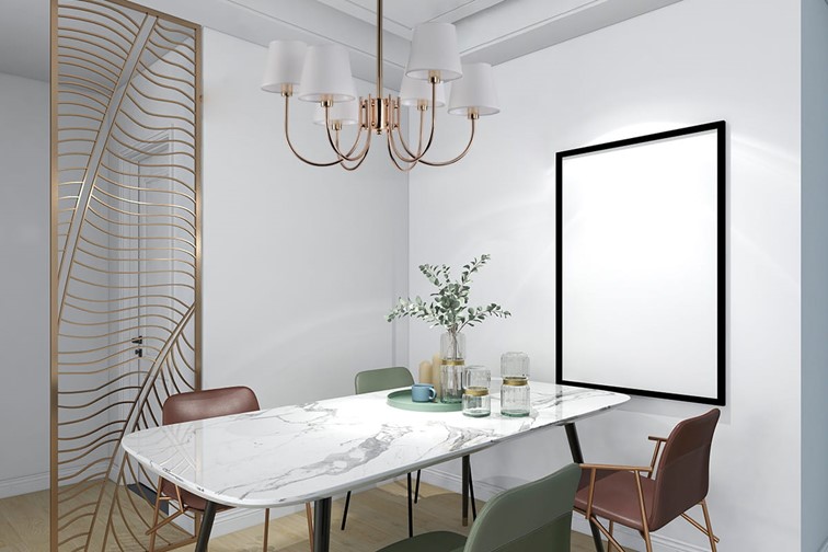 Żyrandol MAGNUM 6 Złoty