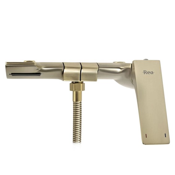 Bateria Wannowa JOE Złoty Szczotkowany