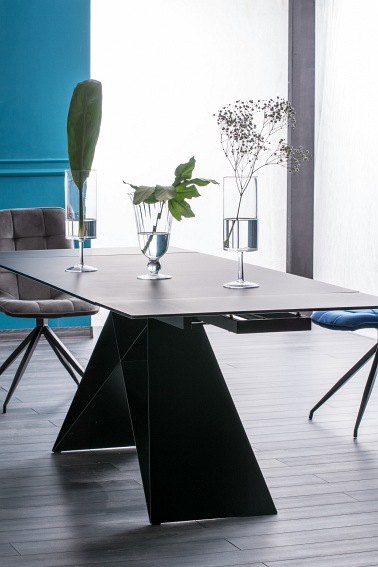 Stół Rozkładany WESTIN I (160-240)x90 Czarny/Czarny