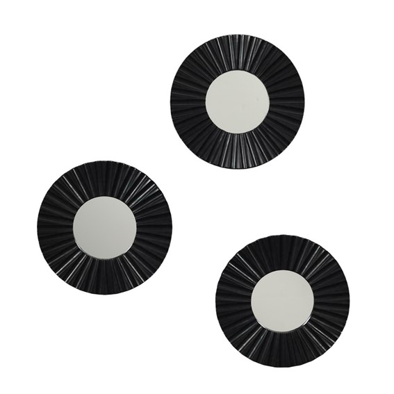 Zestaw 3 Luster Origami Czarny