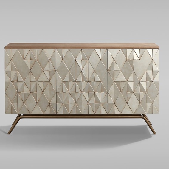 Komoda STILIG ST803 Złoty/Srebrny