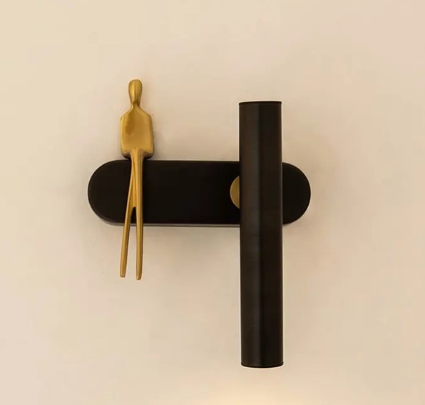 Lampa Ścienna BOY TUBE R Czarny