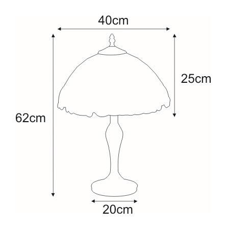 Lampa Stołowa PAPI K-G162166 Wielokolorowy