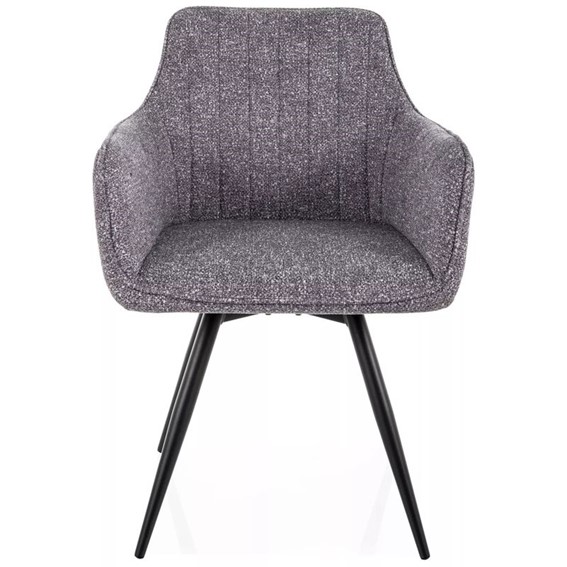 Krzesło BALLO LEO Szary/Czarny Mat