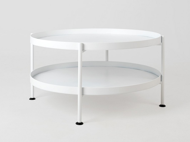 Stół Kawowy Hanna Metal 2-F 80x45 Biały