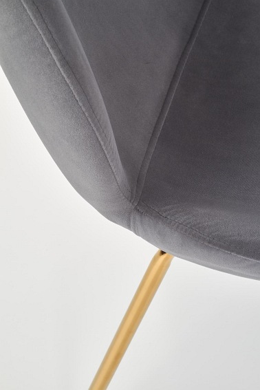 Krzesło K381 Złoty/Popielaty