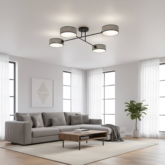 Lampa Sufitowa MAGA 4 Szary