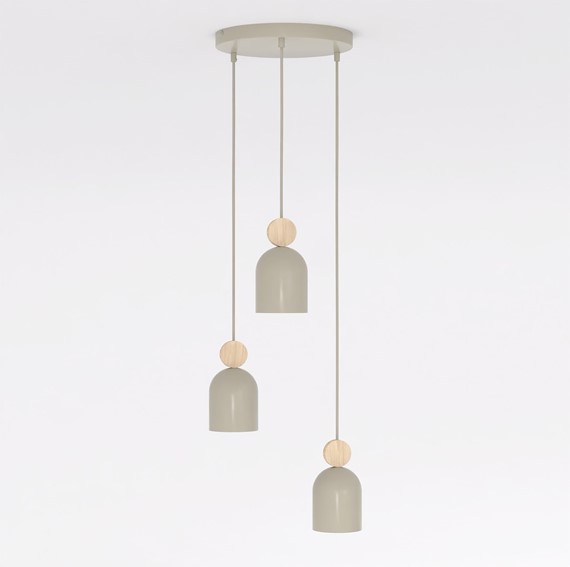Lampa Wisząca MESI 3 PREM Beżowy