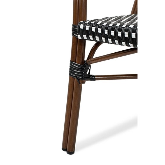 Krzesło CAFE PARIS ARM Brązowy/Czarny/Biały