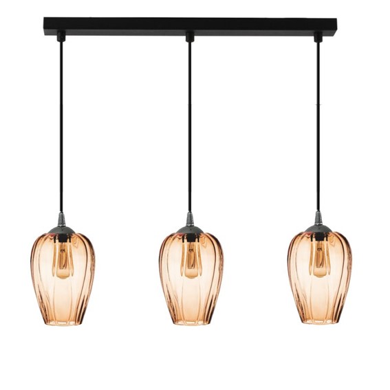 Listwa Wisząca BRISSA 3 Czarny/Brązowy