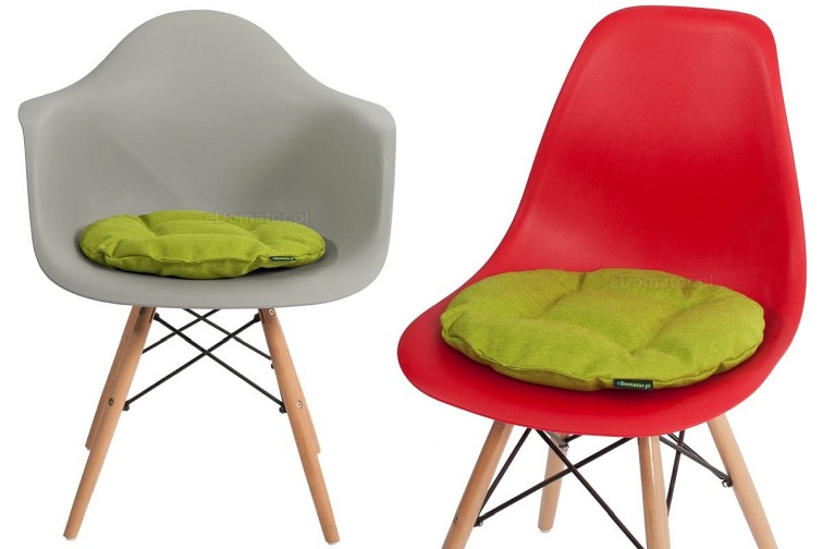 Okrągła Poduszka na Krzesło Ofelia 36cm Limonkowy