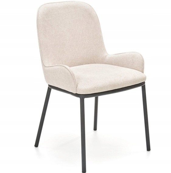 Krzesło K481 Czarny/Beżowy